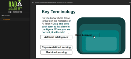 AI curriculum drag and drop example