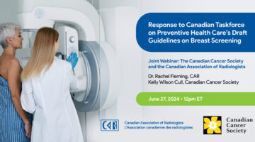Réponse au projet de lignes directrices sur l’imagerie mammaire du Groupe d’étude canadien sur les soins de santé préventifs (GÉCSSP)